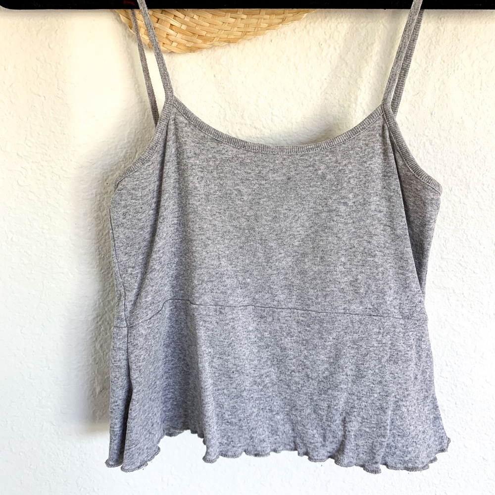 Brandy Melville Gray Crop Tank